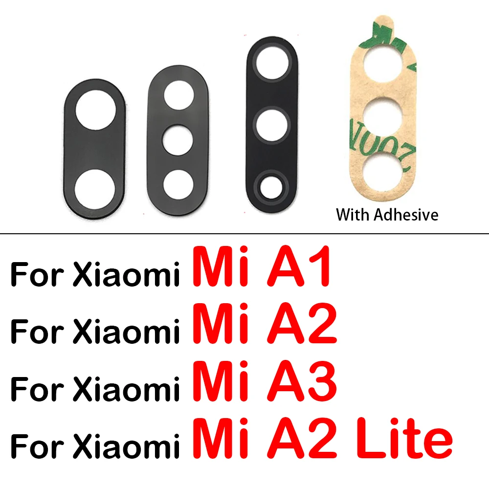 NEW Rear Back Camera Glass Lens With Ahesive For Xiaomi Mi 11 A2 Lite 5G Ultra A3 Max Mix 2 3 2s A1 Poco F1 F2 11T M3 Pro X2