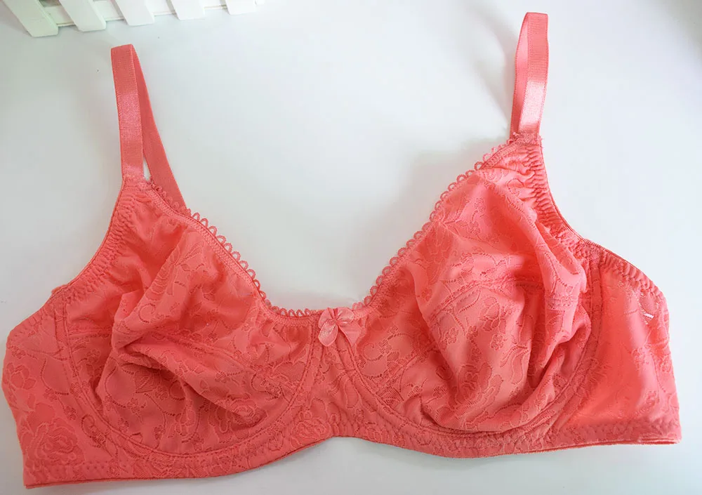 Reggiseni in pizzo da donna reggiseno Push-Up con ferretto non imbottito Lingerie Plus Size reggiseno 32-44 AA A B C D Cup