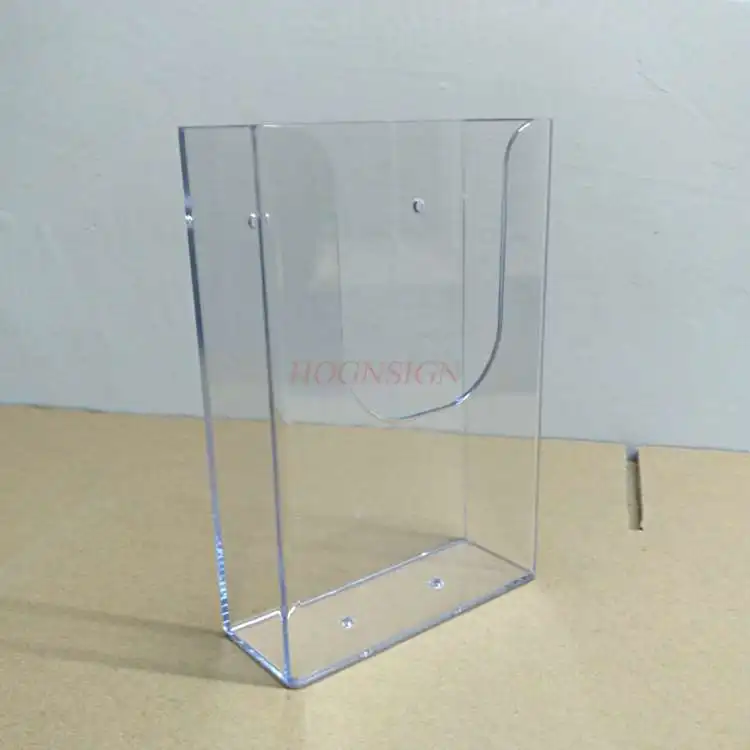 Muur Gemonteerde A6 Single-Vel Rack Acryl Display Rack Muur Gemonteerde Tri-Fold Pagina Rack Kleuring pagina Folder Informatie Rack