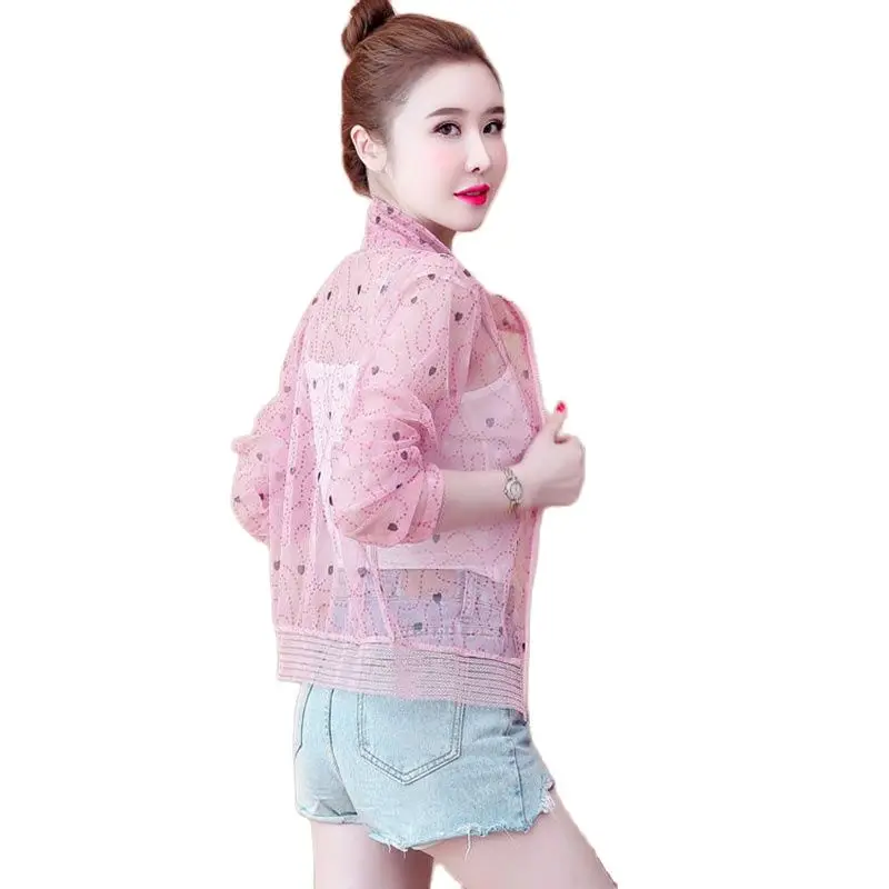 

Anti-UV Sun Protection Clothing Ms Summer New Sun Female Short Thin Section Breathable Ladies Jacket Sun Protection Clothing