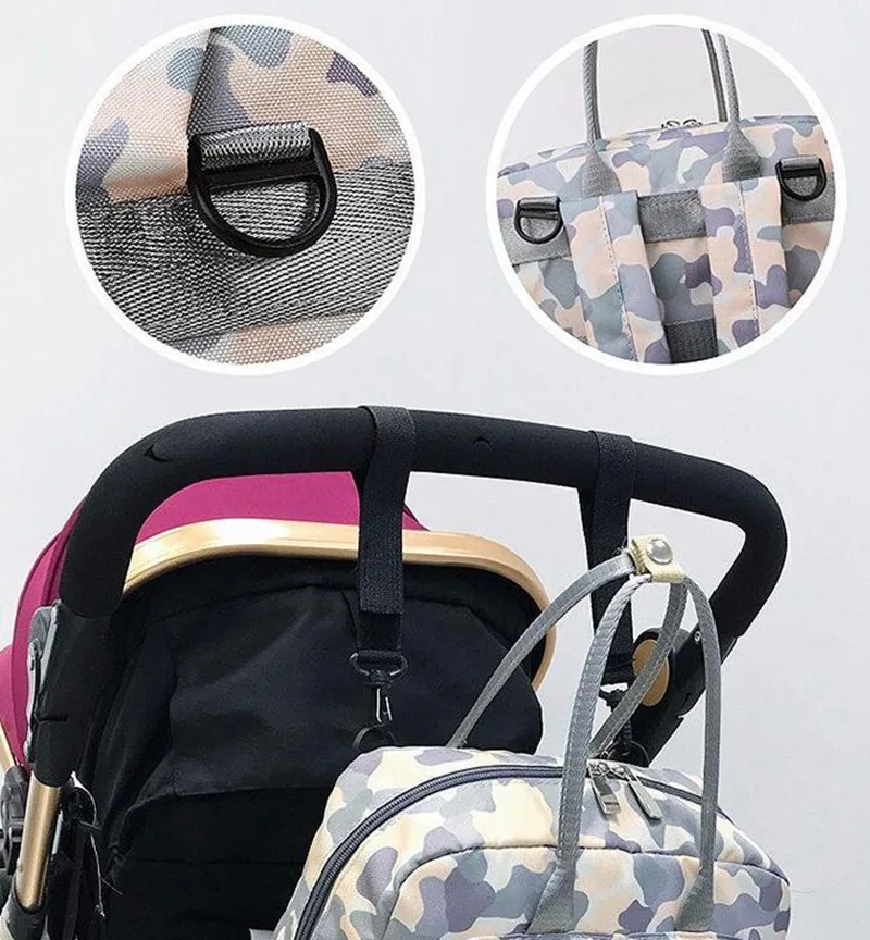 MOTOHOOD Waterproof Women Diaper Bags For Mom Backpack Mommy Bag Mummy Insulation Nappy Bag For Stroller Nappy Travel Backpack