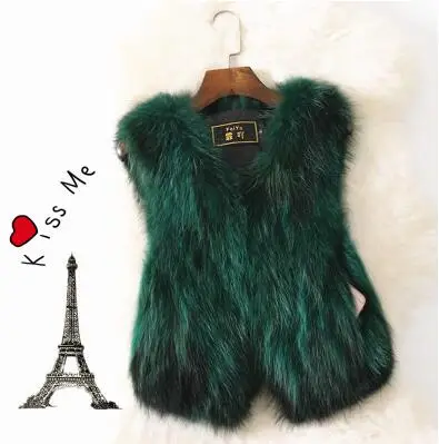 Herfst Winter Vrouwen Fashion Faux Vos Bont Vest Bovenkleding Dame Winter Faux Fur Hoge Kwaliteit Jas TB3691