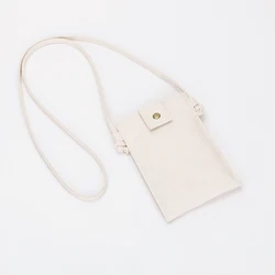 Canvas mobile phone bag female small bag portable coin purse cloth bag Korean vertical mini crossbody small bag