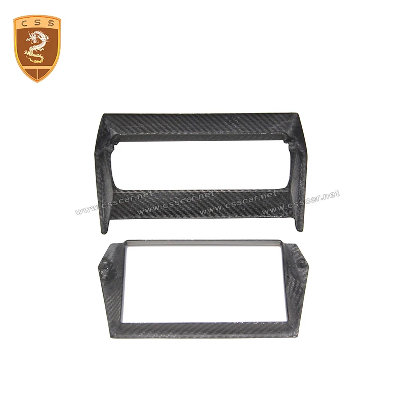 1 Pc Car Accessories Dry Carbon Fiber Interior Trim Fit For 2011-2014 LP700 Screen Outer Surround Panel Car-styling