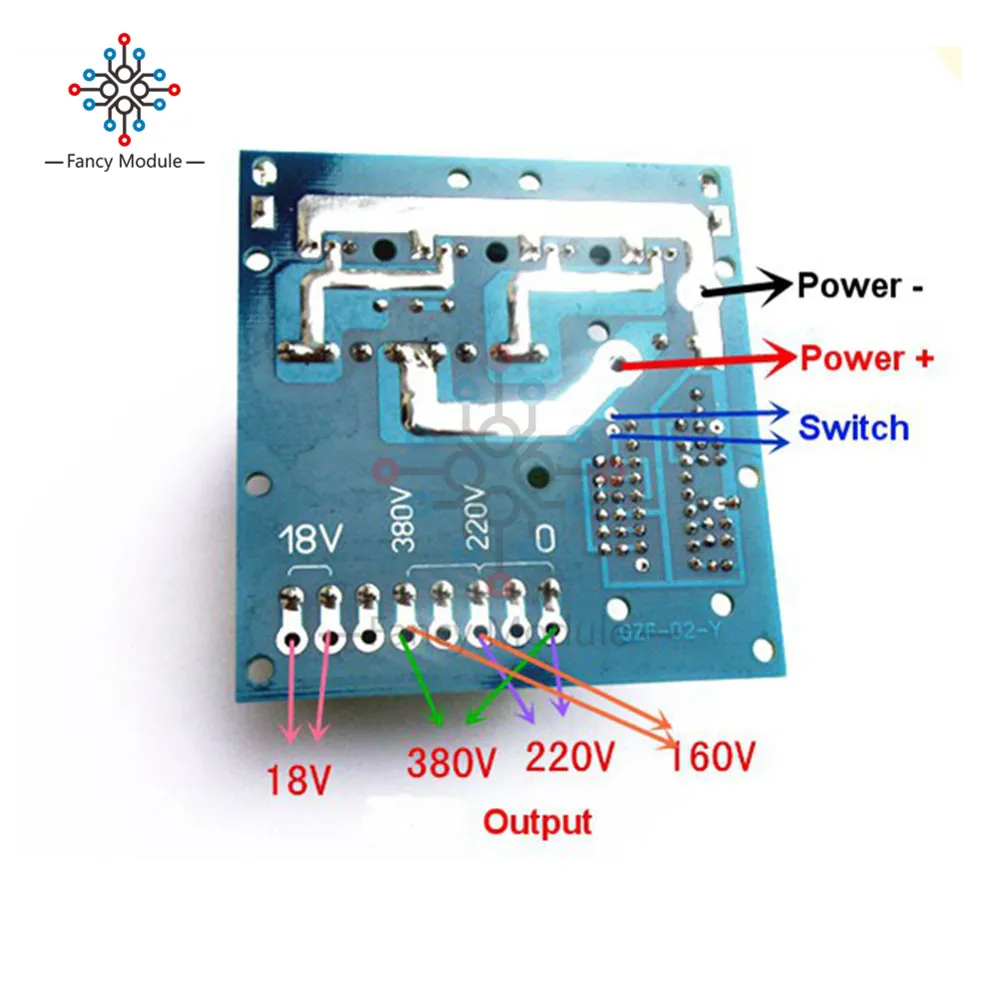 DC 12V do AC 220V 380V 500W inwerter Boost Board moc transformatora moduł konwertera samochodowego