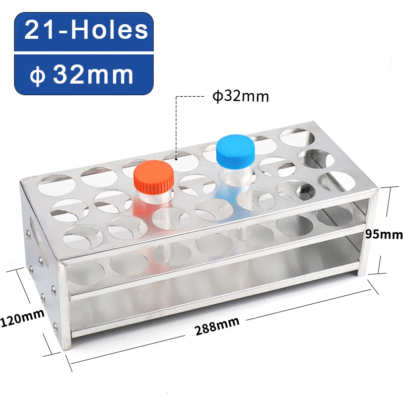 Imagem -05 - Rack de Tubo de Ensaio de 21 24 40 Furos Suporte Multifuncional para Tubo de Ensaio de Laboratório Equipamento de Laboratório Peça