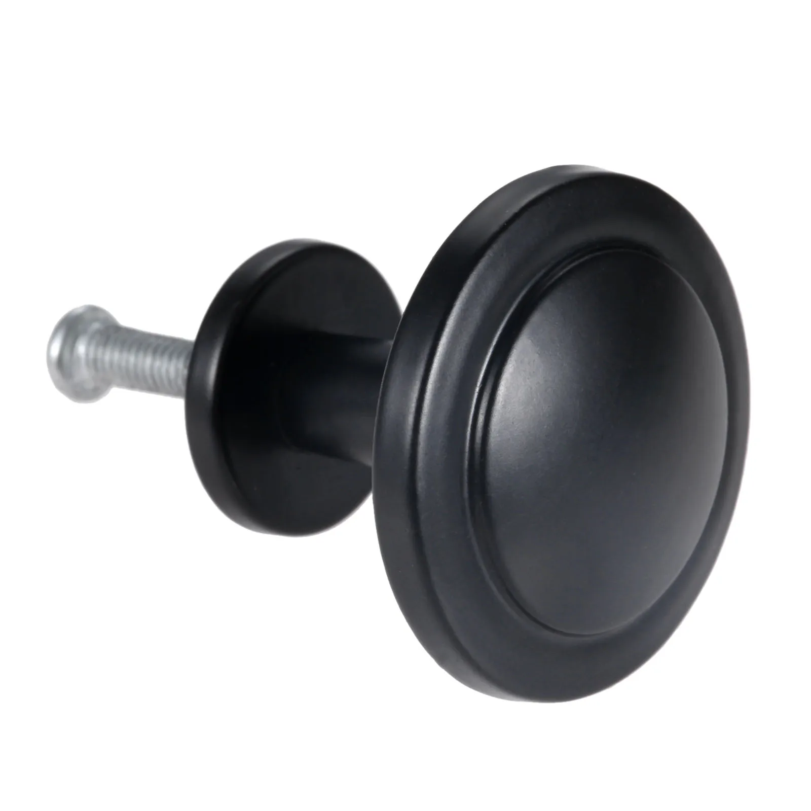 DRELD Black Furniture Handle Alloy Round Door Pull Knob Drawer Cabinet Cupboard Vintage Furniture Kitchen Handle  31*27mm