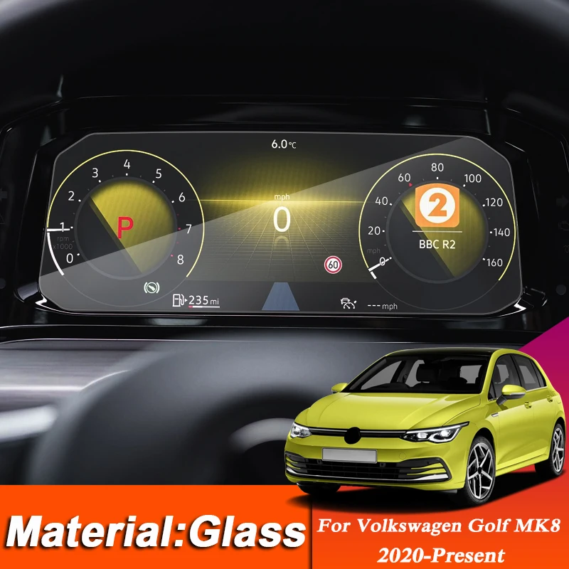 

Car Styling Dashboard GPS Navigation Screen Glass Protective Film Sticker For Volkswagen Golf MK8 22020-Present Interior Sticker