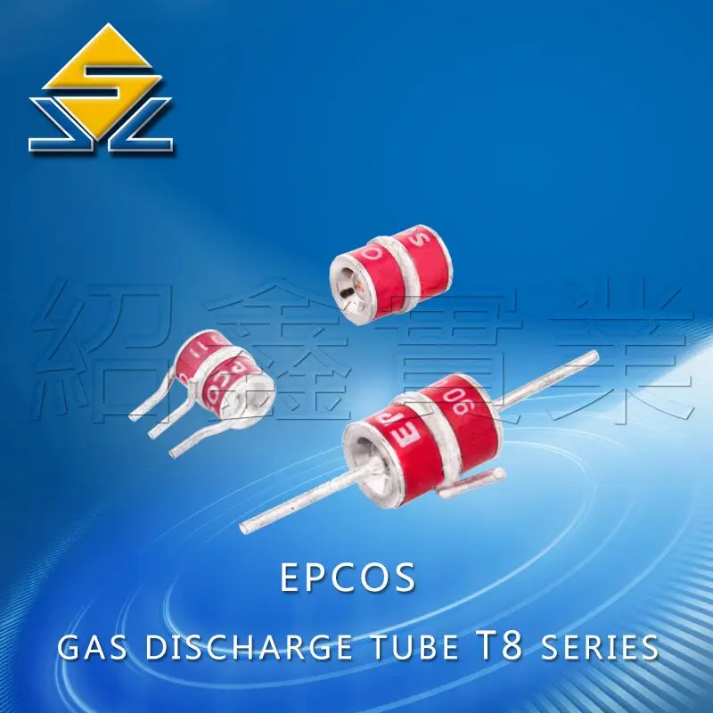 

10pcs/lot ceramic gas discharge tube T83-A75X T83-A90X T83-A150X T83-A230X T83-A350X T83-C600X With pin 75V-600V 10KA 8X10 GDT