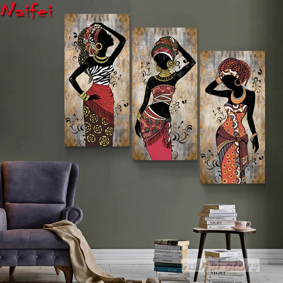 Diy Diamond Painting African Women Art Home Decor African Girl Full Diamond Embroidery ethnic Painting African Beauty Woman