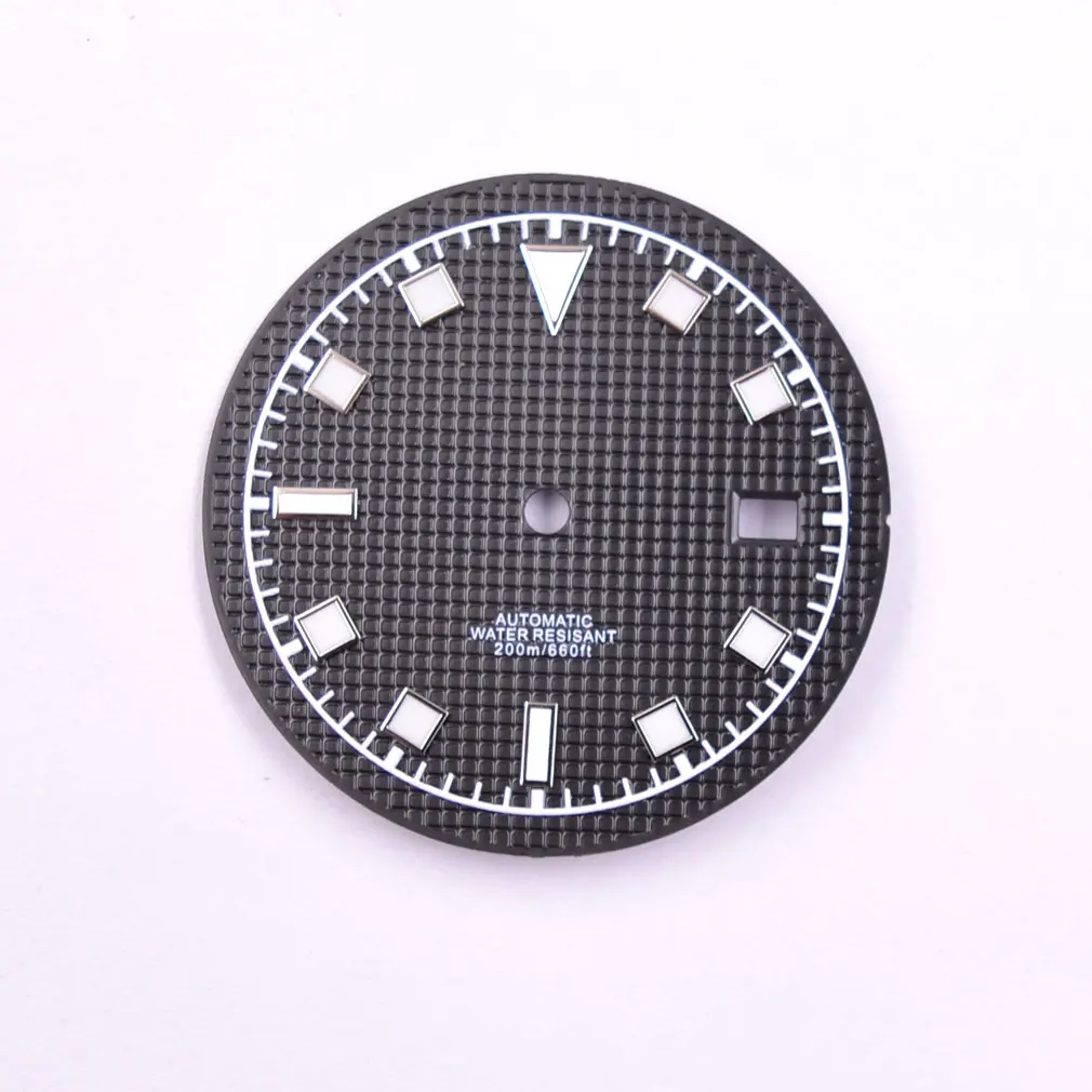 NEW 33.5mm Sterile Luminous Watch dial Fits NH35 NH35A NH36 NH36A Movement Green/Blue/Black Dial