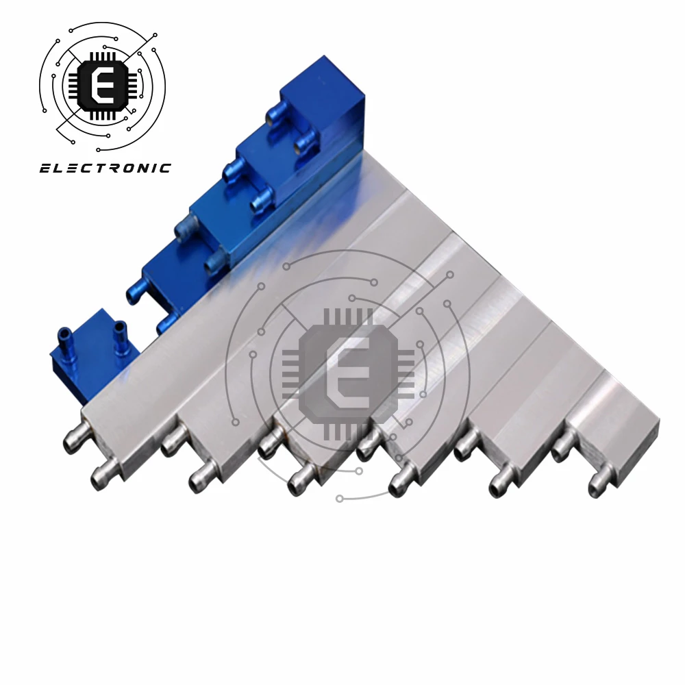Radiatore a blocchi d'acqua in alluminio 30*30*12mm/40x80x1 2mm/40x120x1 2mm/40x160x1 2mm/40x200x12mm