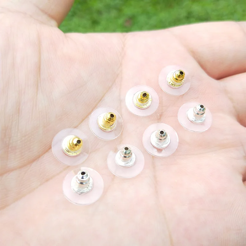 Stud cap Earring Back Plug Cap Lifters Earring Backs Hooks Stoppers earplugs DIY Making Jewelry Findings Accessories