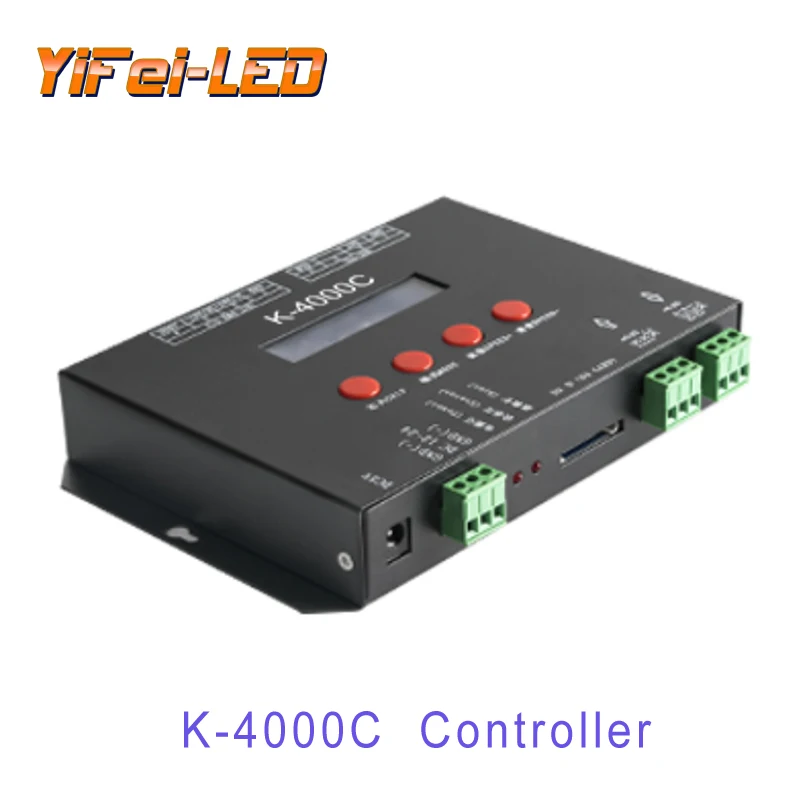 Controller per scheda SD pixel K-8000 LED; off-line;8192 pixel controllati; Uscita segnale SPI; Uscita segnale DMX