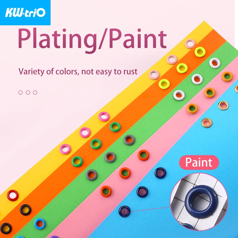 KW-triO Papier Schutz Ringe Runde Loch Metall Ringe Runde Loch Locher Maschine Loch Puncher DIY Sammelalbum Bindung liefert