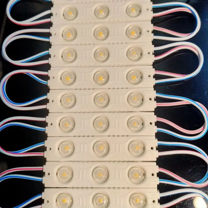 

20Pcs 12V SMD 3 LED Module Injection White Waterproof IP65 Decorative 2835 Strip Bar Light Lamp Warm White Red Green Blue Pink