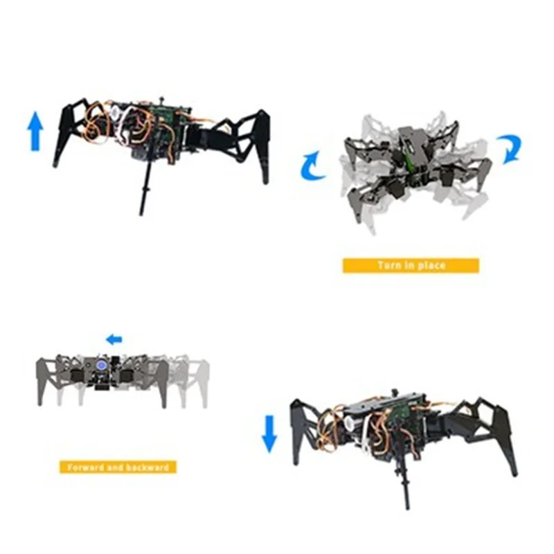 Steam Science Teaching Raspberry Pi Quadruped Robot Wifi Camera Ai Video