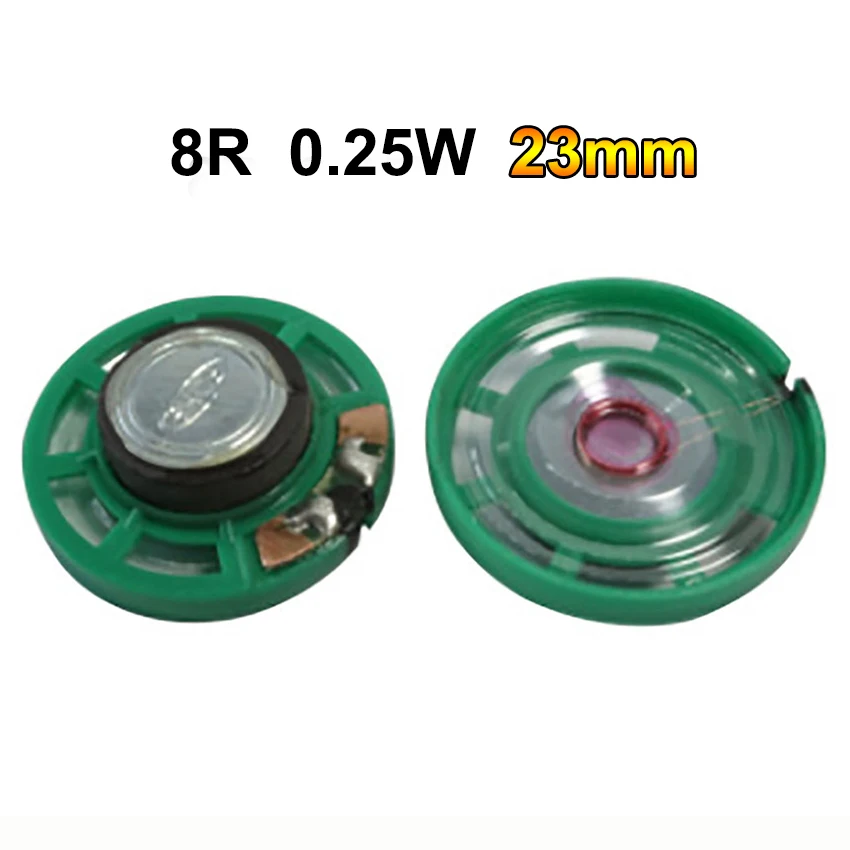 Cltgxdd-bocina de coche de juguete, altavoz ultradelgado, 1 piezas, 8/16/32 ohmios, 0,5 W, 0,25 W, 8R, 16R, 32R, 20, 21, 23, 27, 29 mm de diámetro