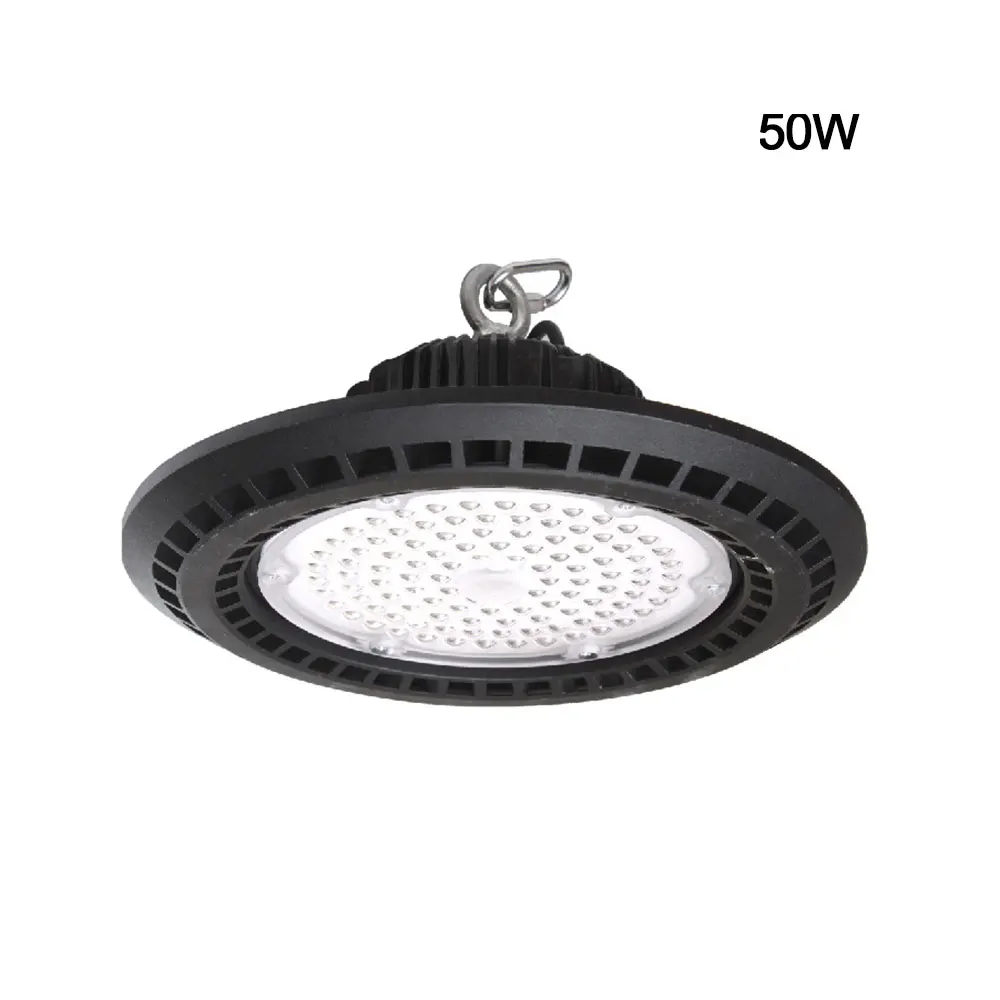 50W/100W/150W/200W LED High Bay Light Fixture 14000lm 6500K Daylight Industrial Commercial Bay Lighting for Warehouse Workshop