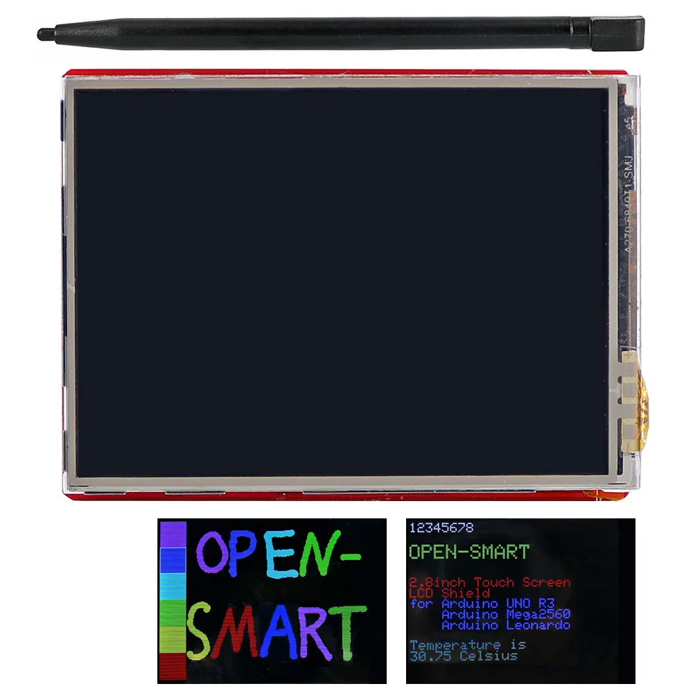 2.8 Inch TFT Touch LCD Screen Display Shield ST7783 Drive+ Touch Pen OnBoard Temperature Sensor Micro SD Card Module for Arduino