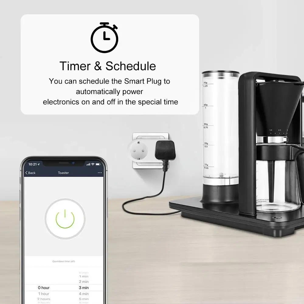 Стандарт ЕС 2в1 Tuya Smart life WiFi розетка, совместима с Google home и Alexa, умная розетка для домашней системы автоматизации