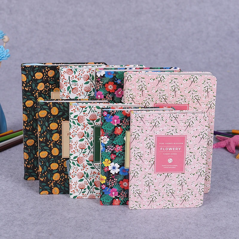 Korean Kawaii Vintage Flower Schedule Yearly Diary Weekly Monthly Daily Planner Organizer Paper Notebook A6/A5 Agendas