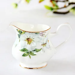 Bone China Milk Jug, Ceramic Utensils, Service Pot, Tea Pitcher Container, European Cup, Coffee Accessories, Small, Home Fashion