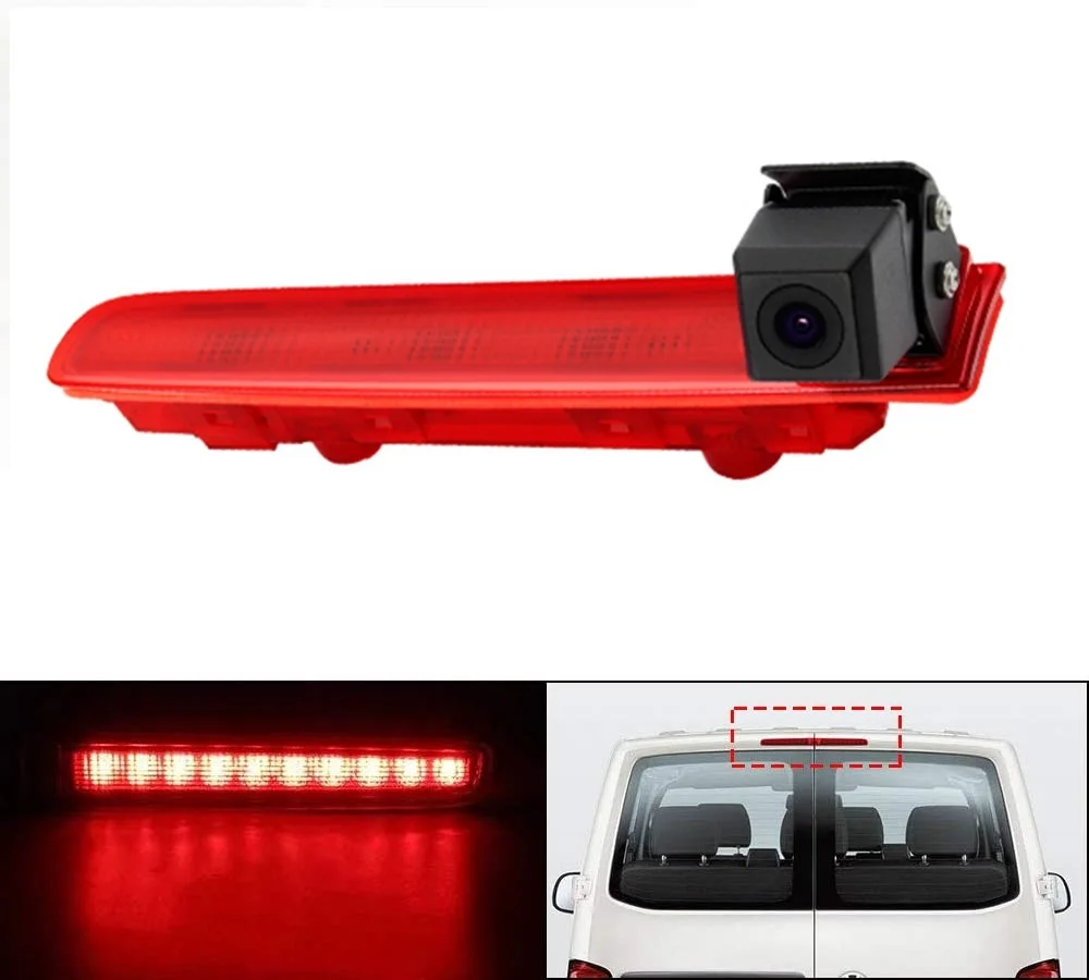 HD 720P Misayaee Brake Light Camera+4.3'' monitor for T5 T6 Transporter/ Caravelle/Multivan Rear view Camera Night Vision Camera