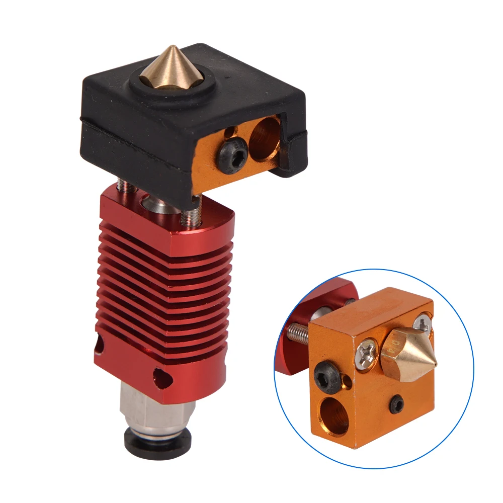 MK8 Assembled Extruder Hot End kit for Ender 3 CR10 printer 1.75mm 0.4mm Nozzle aluminum heating block 3d printer accessories