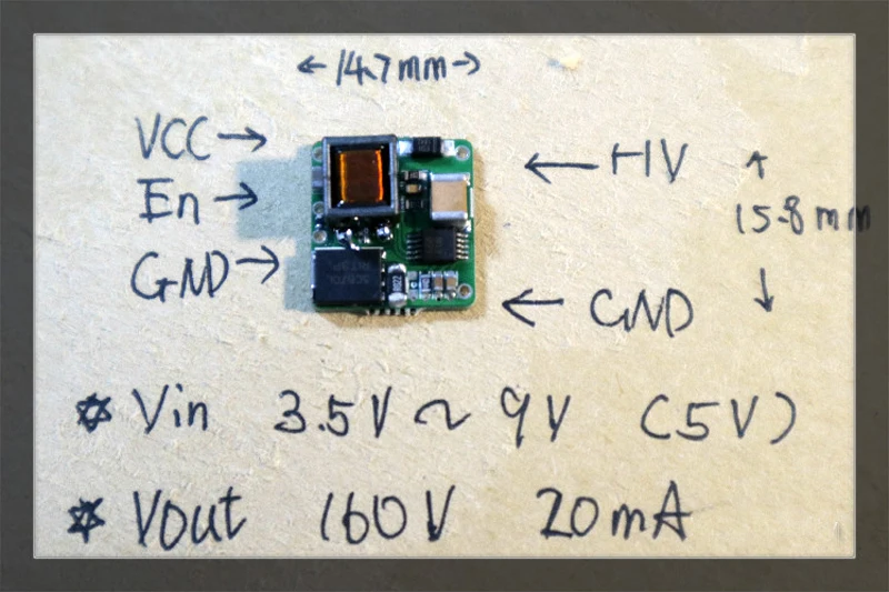 تيار مستمر 3 فولت-9 فولت 5 فولت إلى 160 فولت 170 فولت تيار مستمر تعزيز الجهد العالي وحدة امدادات الطاقة ل نيكسي أنبوب توهج ساعة أنبوب ماجيك العين 3.7 فولت 3.2 فولت USB