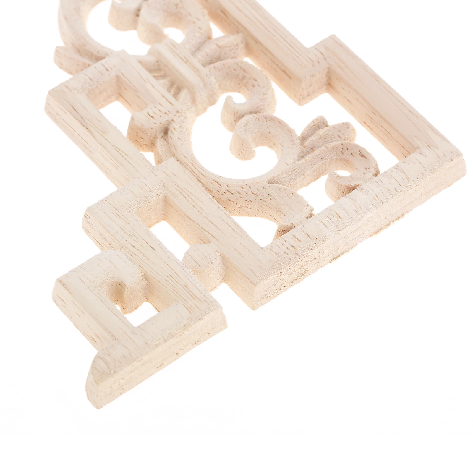 2Pcs 15*10 centimetri di Legno In Stile Euopean Intagliare Della Decalcomania In Legno Intagliato Angolo Applique Telaio Porte di Casa Mobili Arredamento figurine Artigianato