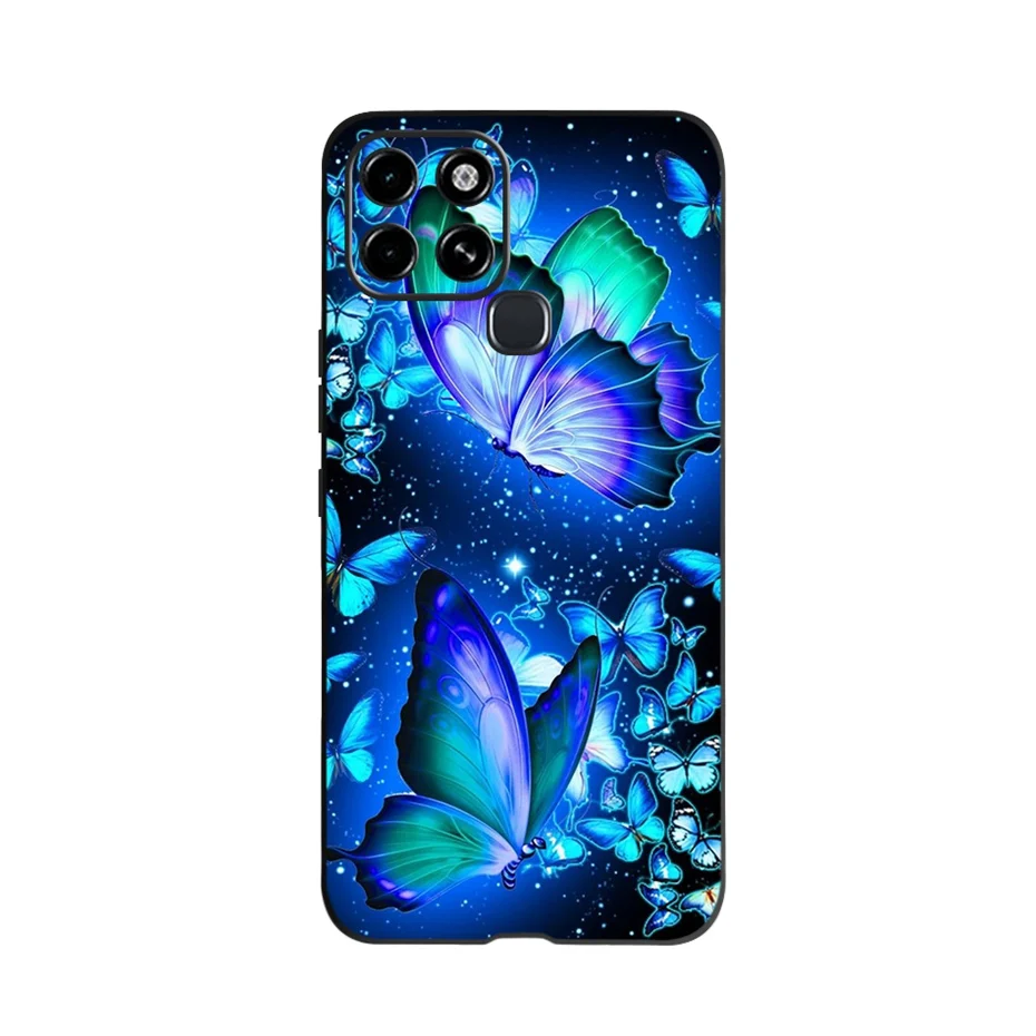 For Infinix Smart 6 Case Silicone Black Soft Protective Shell Funda For INFINIX Smart6 Smart 6 Phone Case 6.6\