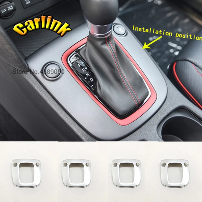 

For Hyundai Kona Encino 2018 2019 ABS Matte Car gear shift knob frame panel Decoration Cover trim Car Styling accessories 1PCS