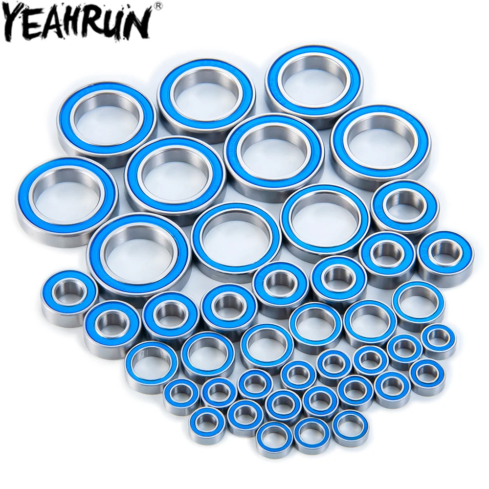 YEAHRUN 43PCS Ball Bearing Kit for UDR Pro-Scale Unlimited Desert Racer #85076-4 Blue Rubber Sealed Bearing Parts