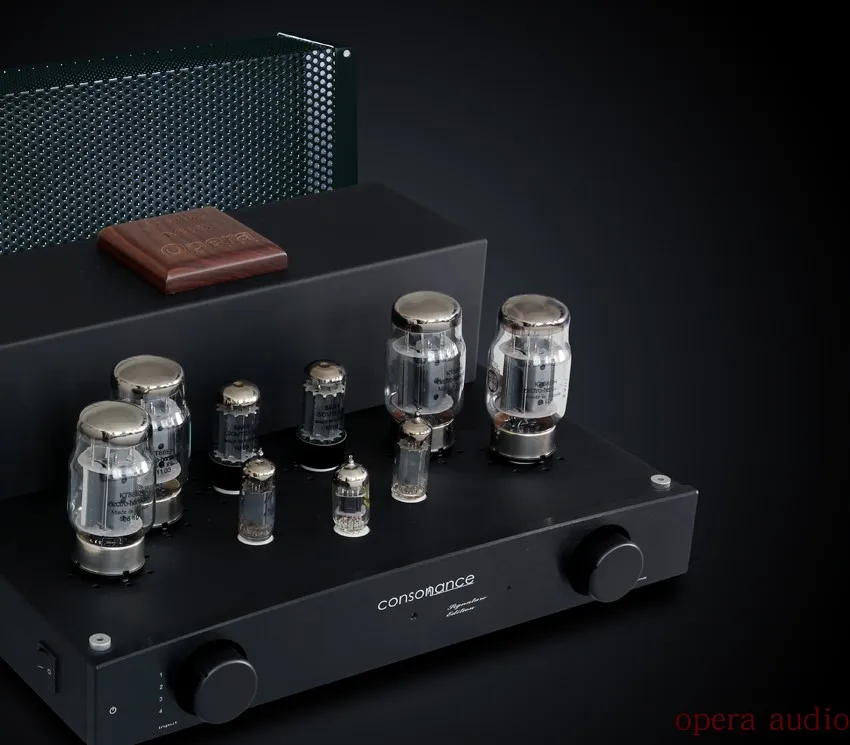 

M88S tube integrated amplifier KT88x4, 5687x2, ECC83x1, 5AR4x2 tube ampfier AMP HIFI AMP 39W x2 RMS 1kHz remote control