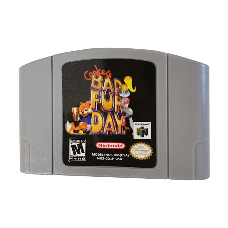 N64 비디오 게임 카트리지 카드, 미국 버전, N64 용 NTSC 모드, 고품질