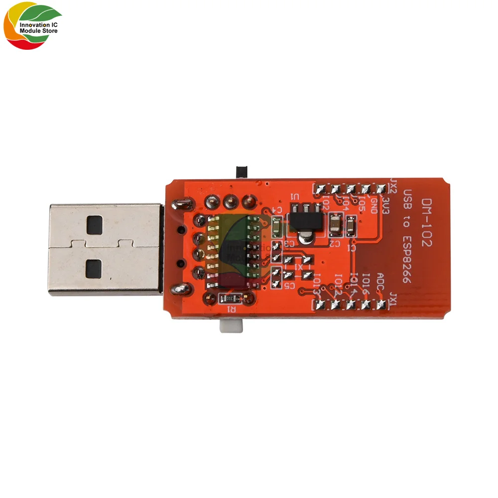 CH340G USB To ESP8266 ESP07 ESP-07 WiFi Wireless Module Converter Development Board Programmer UART Adapter 2.4GHz IPEX Antenna