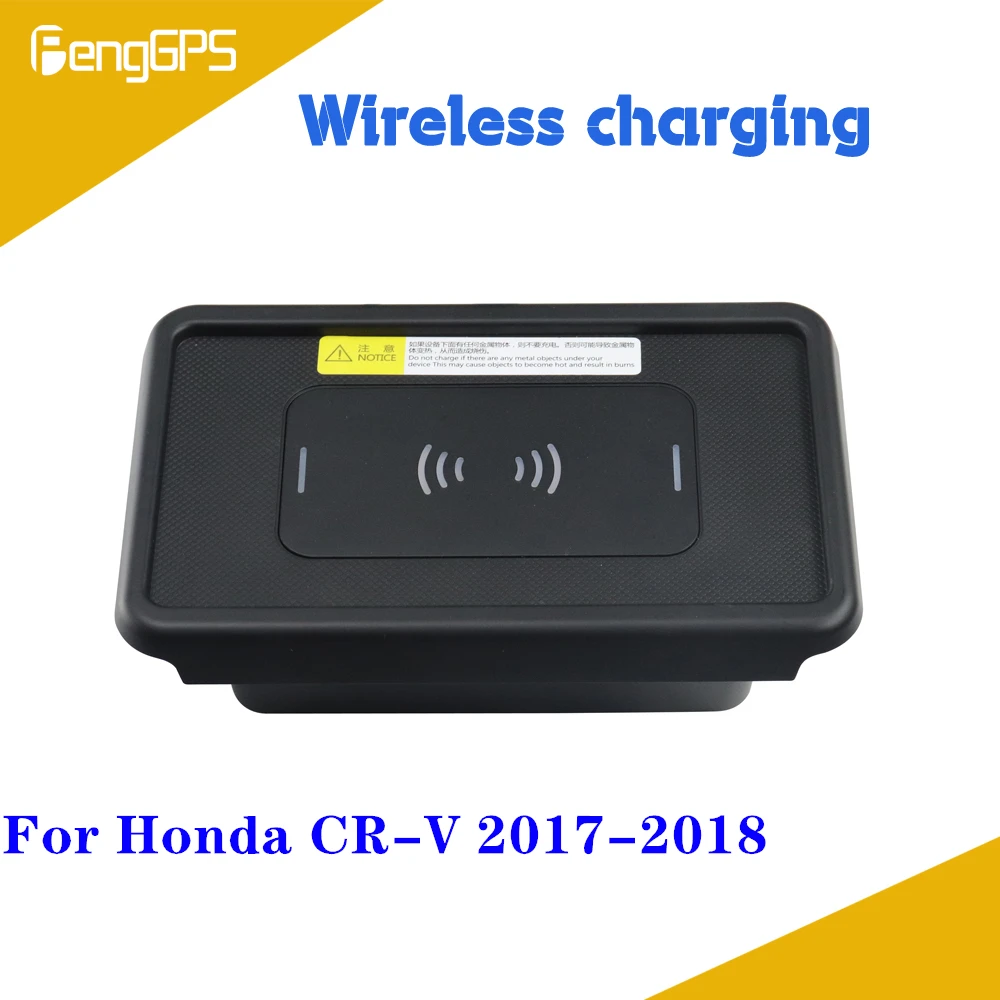 

Quick Wireless Charger For Honda CR-V CRV 2017 2018 Fast Mobile Phone 10W Hidden Car Dashboard Holder Charging Pad