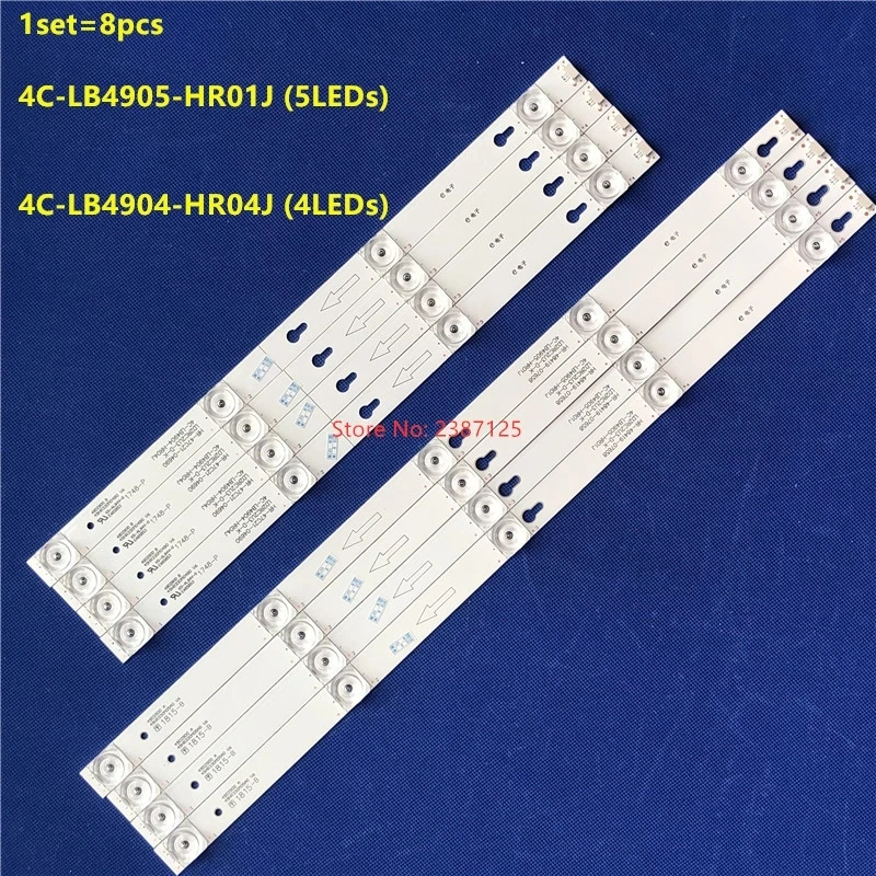 New  LED Backlight Strip For TOT_49D2900_4X4+4X5_3030 DS-4C-LB4905-YM01 49UC6306 49UC6316 49UC6326 49UC6406 49UC6416 49UC6426