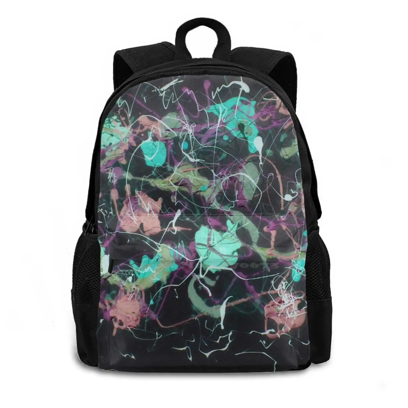 Delight Inverted Backpacks For School Teenagers Girls Travel Bags Sarahbentvelzen Inverted Delight Black Green Pink Purple White