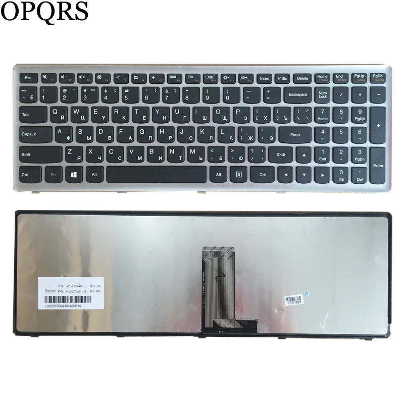 

RU/Русская клавиатура для ноутбука Lenovo NSK-BF1SU 0KN0-B62RU13 V-136520MS1 25211215 9Z.N8RSU.10R 25211335 25211304