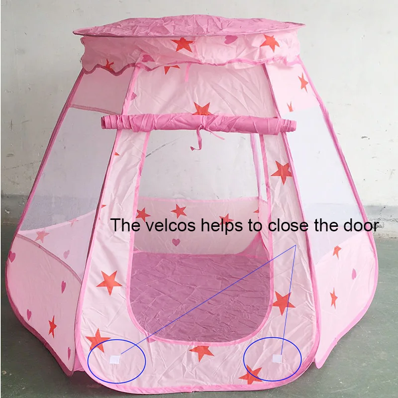 Playpen For Baby Geometric Safety Tent for Children Cartoon Plastic Game Sea Ball Pool Guardrail And 6 CM In Diameter Ocean Ball