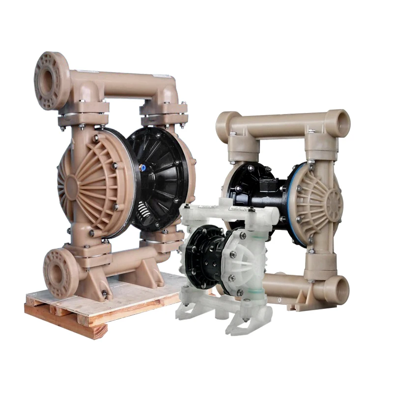 QBY/K/3-15/20/25/40/50/80 Plastic Perfluorinated Pneumatic Diaphragm Pump Resistant to Strong Acid and Alkali Corrosion