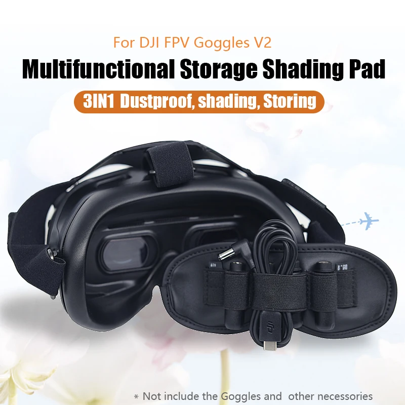 For DJI FPV Digital Video Goggle Dustproof Mat Goggles Cover Antenna storage Shading Glasses Protective 4K RC Drone Accessories