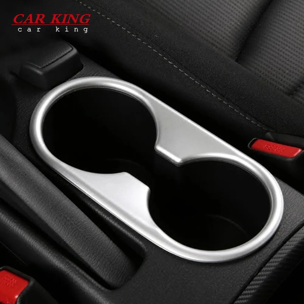 

For Mazda CX-3 CX3 2016 2017 2018 Front Center Console Water Cup Holder Surround Frame Cover Trim ABS Matte Car Accessories 1pcs