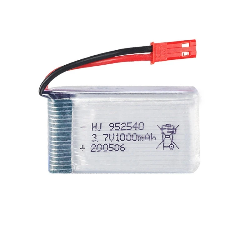 (JST) 3.7V 1000mAh 25c Lipo Battery and Charger for Syma X5 X5C X5SC X5SW TK M68 CX-30 K60 905 V931 RC Quadcopter vs 3.7V 800mAh