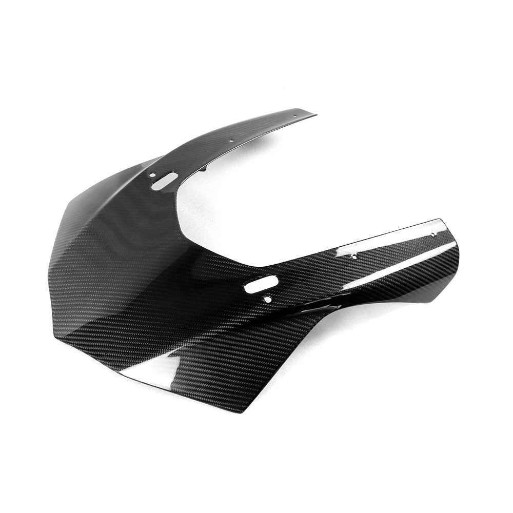 Front Fairing Panel for YAMAHA R1 R1M 2015 2016 2017 2018 Motorcycle 3K Carbon Fiber Windscreen Head Cowl