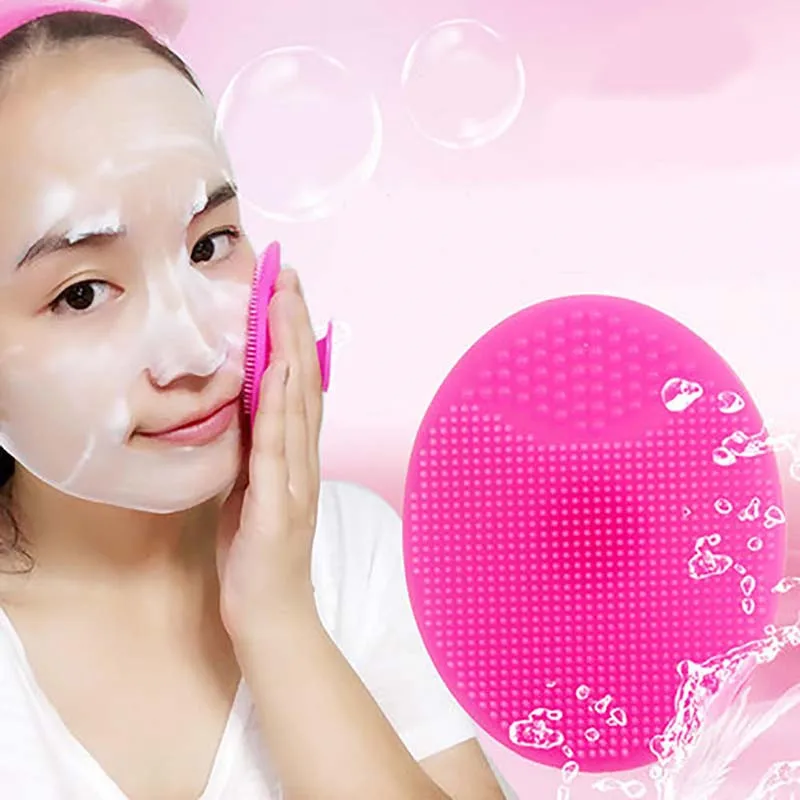 

Silicone Wash Pad Face Exfoliating SPA Blackhead Facial Clean Massage Brush Baby Shower Bath Head Skin Gentle Cleanser