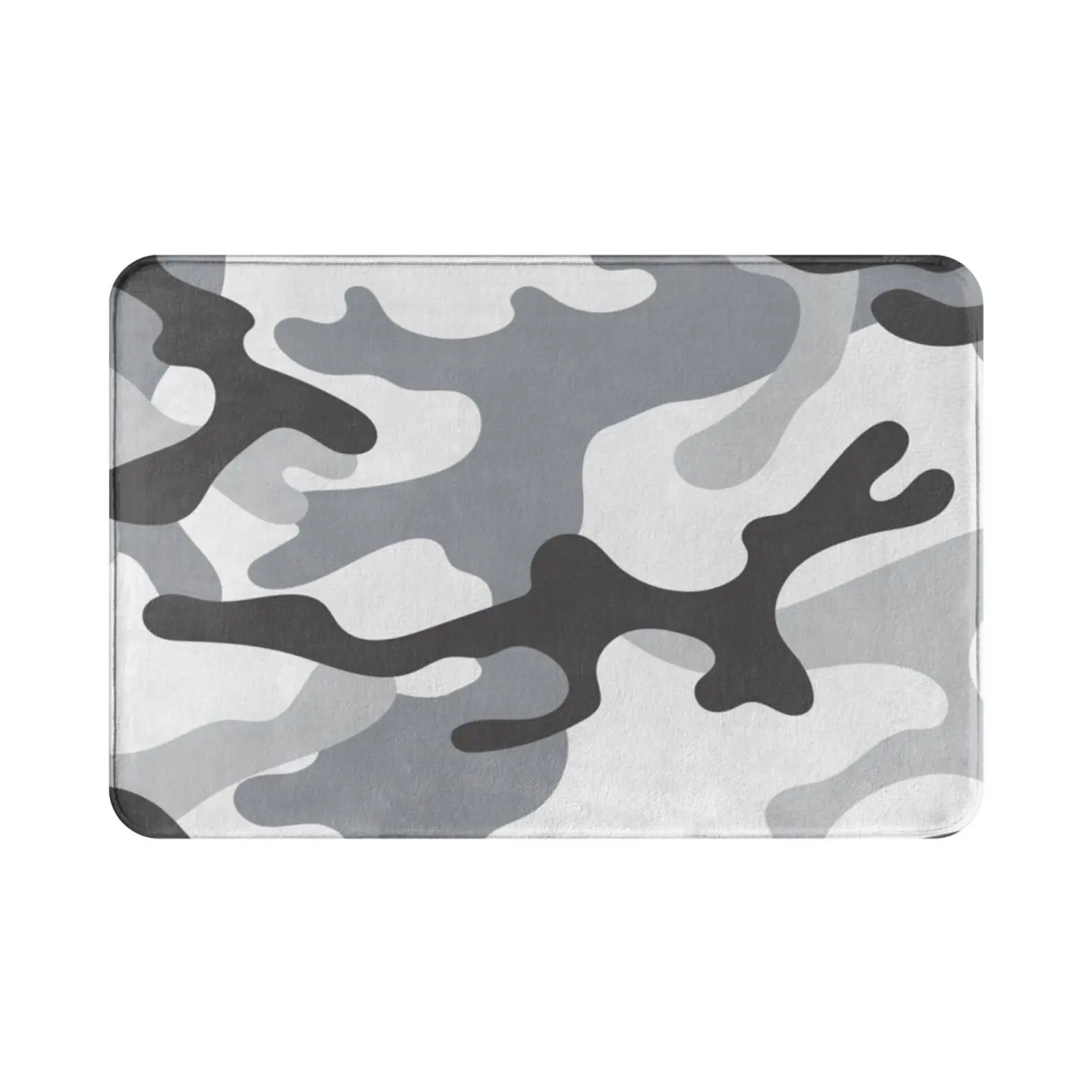 Winter Snow Camouflage Carpet Mat Rug Cushion Soft White White Camouflage White Camo Snow Camo Snow Camouflage Soldier