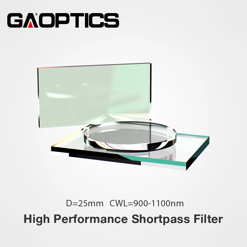 Factory Wholesale Shortwave Pass Filter For Optical and Camera CWL 900 to 1100nm Dia 25mm